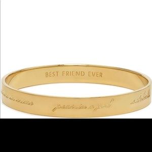 Kate Spade Bridesmaid gold bangle